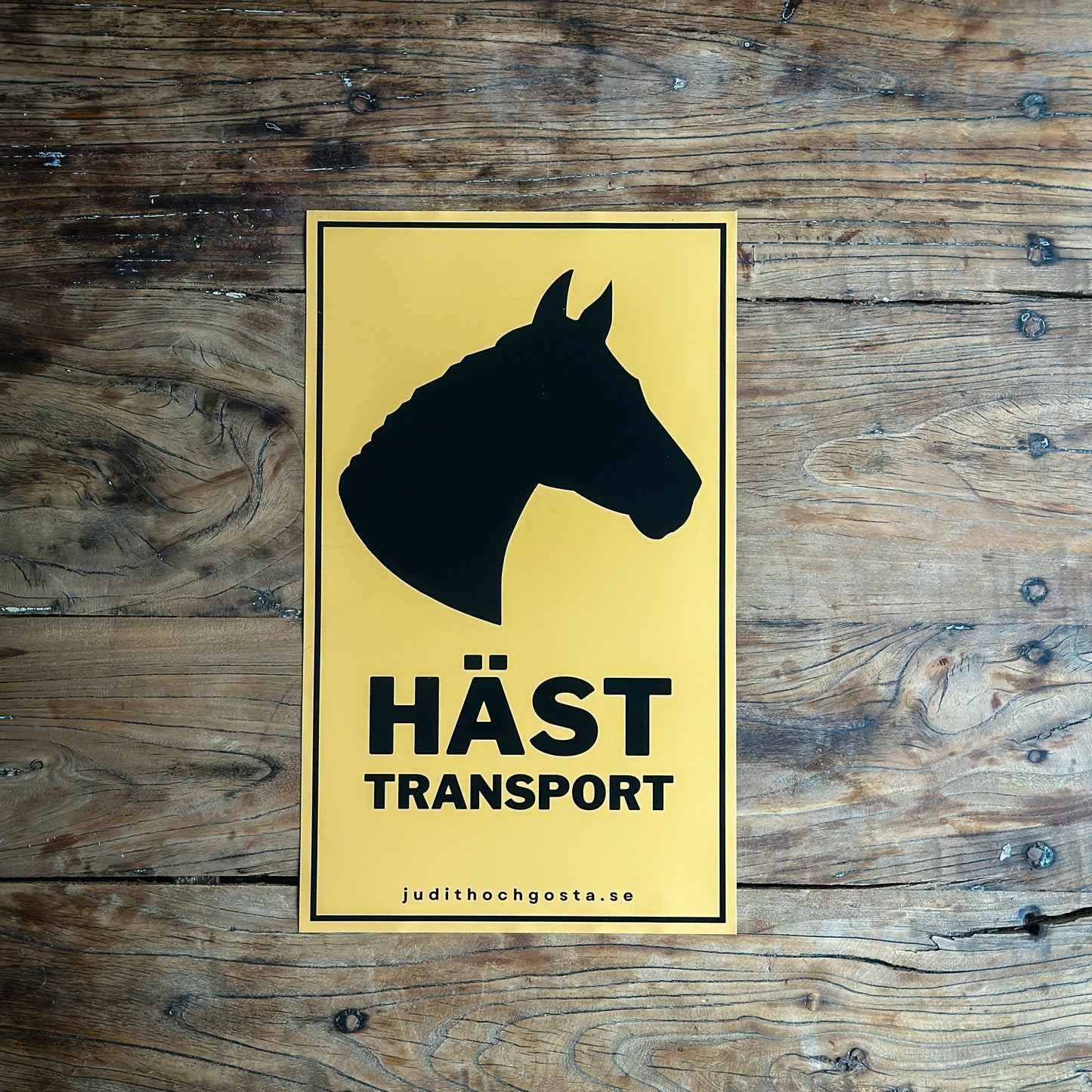 Dekal till hästtransport